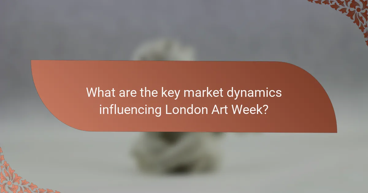 What are the key market dynamics influencing London Art Week?